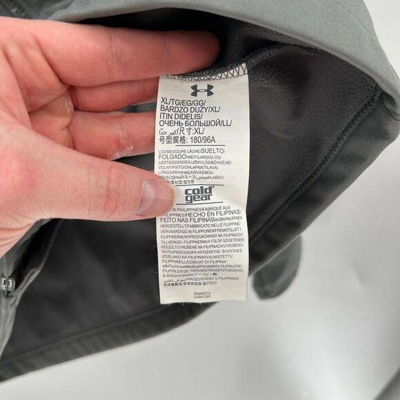 Under Armour Gray Zip Up Cold Gear Jacket Size XL - Picture 5 of 12